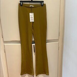 Zara Olive Green Flare Pants - Brand new